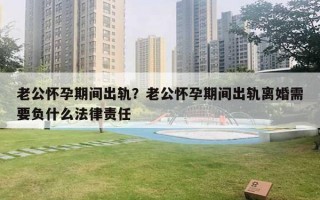 老公懷孕期間出軌？老公懷孕期間出軌離婚需要負什么法律責(zé)任