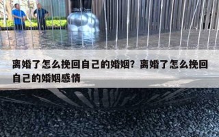 離婚了怎么挽回自己的婚姻？離婚了怎么挽回自己的婚姻感情