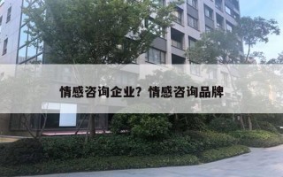 情感咨詢企業(yè)？情感咨詢品牌