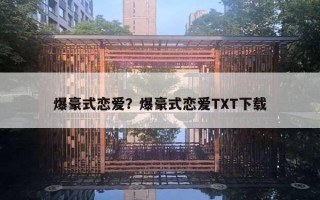 爆豪式戀愛？爆豪式戀愛TXT下載