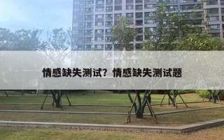 情感缺失測(cè)試？情感缺失測(cè)試題